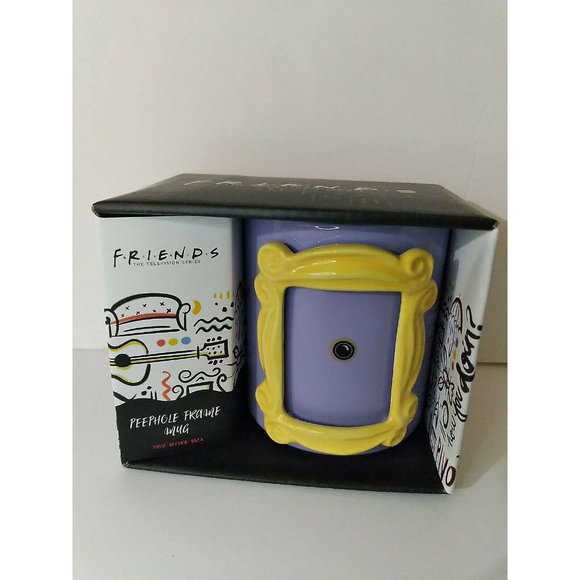 Friends TV Series Purple Peephole Photo Frame 21oz. Mug Authentic Warner Bros. - Picture 6 of 12